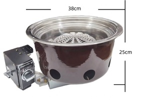 Grill coréen infrarouge commercial Modi, brûleur intégré en acier inoxydable, gaz naturel/GPL/propane, flamme tamisée, cuisinière de sécurité, grill - Product Image 2
