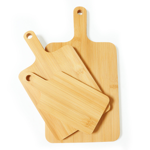 Tabla de cortar de bambú, bandeja para carne, verduras, frutas, Pizza, charcutería, tabla de cortar con mango - Product Image 1