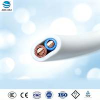 Câble plat double en cuivre JINDA BVVB 1,5 mm² 300/500 V, isolé PVC, gaine PVC, câble plat pour bâtiment