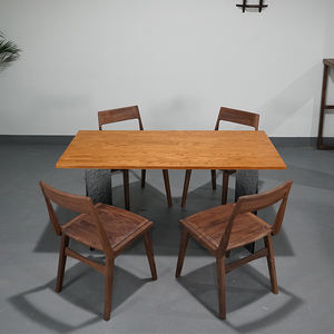 Tavolo da pranzo rettangolare moderno in <span class=keywords><strong>legno</strong></span> massello per sala da pranzo laboratorio ristorante dell'hotel con Design unico plancia per elegante - Product Image 6
