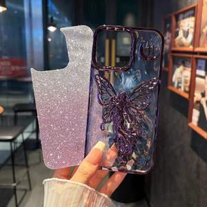 Funda Protectora para Teléfono con Diseño de Mariposa Brillante, Carcasa Rígida a Prueba de Golpes para Xiaomi 15, Poco M6, Redmi <span class=keywords><strong>Note</strong></span> 12R, Huawei Nova Y61 <span class=keywords><strong>3i</strong></span> - Product Image 1