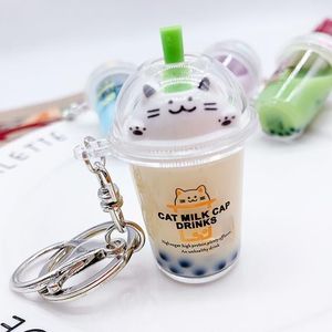 Llavero con forma <span class=keywords><strong>de</strong></span> fruta, gato, salsa, nieve, bonito, kawaii, <span class=keywords><strong>taza</strong></span>, perla, leche, té - Product Image 5