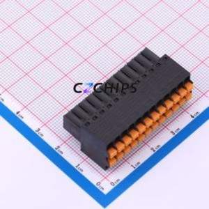 JL15EDGKDH-35012B01 Plug-in Terminal Block Through hole Component (THT),P=3.5mm Connector Plug 2x12P 3.5mm Black - Product Image 1