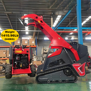 Derette V1000 Mini Skid chỉ đạo trang trại nhỏ Crawler loader với quyền lực mạnh mẽ đa chức năng rung cày tập tin đính kèm - Product Image 5