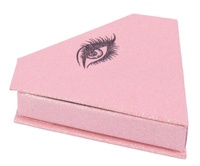Emballage de faux cils en forme de boîte d'emballage de cils magnétiques spéciaux personnalisés mallette de rangement pour cils avec plateau en PVC