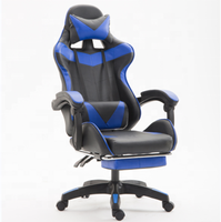 Fauteuil Gamer de Bureau Inclinable en Similicuir à Dossier Haut, Confortable et Abordable, avec Repose-Pieds et Logo Personnalisé