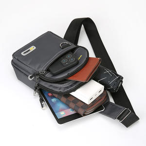 Bolso de pecho moderno para hombre, bolso cruzado portátil de nailon para deportes al aire libre, viajes, uso diario, gris, negro, verde, azul - Product Image 1