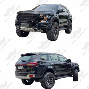 ชุดแต่งกันชน<span class=keywords><strong>หน้า</strong></span>รถยนต์ ABS สีดำ รุ่น New Style 4x4 สำหรับ <span class=keywords><strong>Everest</strong></span> 2019 อัพเกรดเป็น F150 <span class=keywords><strong>Raptor</strong></span> - Product Image 2