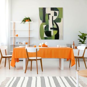 Contemporary Abstract <b>Canvas</b> <b>Print</b> Framed Artwork Green Black White Indoor Wall Decor Modern Style Wooden <b>Frame</b> - Product Image 2