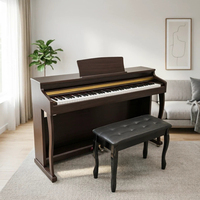 DEMAN XH-8806 Midi 88-Tasten Hammermechanik Digitalpiano mit 3 Pedalen und Koffer - Professionelles Musikinstrument