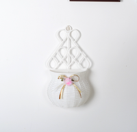 Vase à fleurs mural en plastique suspendu, 1 pièce, panier à fleurs mural, décoration de jardin Rural, maison, décor