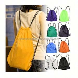 Wholesale Custom Canvas Polyester Outdoor Gym Nylon Gift Bag <b>Drawstring</b> <b>Backpack</b> High Quality Cheap Price for Sport Promotions - Product Image 6