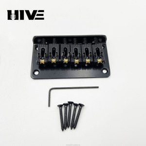 Puente de guitarra <span class=keywords><strong>acústica</strong></span> con rodamiento de bolas de 78MM de gama alta para guitarra eléctrica <span class=keywords><strong>infantil</strong></span>. Placa de cadena de puente en oro, plata y negro. - Product Image 4