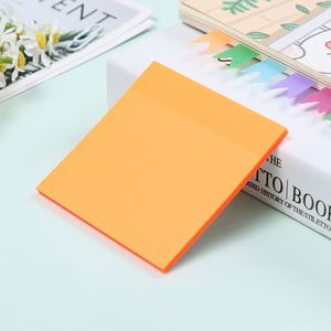 X418 Blocs-notes autocollants transparents imperméables de haute qualité pour animaux de compagnie, couleur et taille personnalisées 7,5x7,5 cm pour l'école - Product Image 4