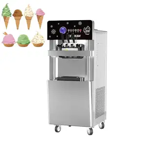 Preço da máquina de sorvete macio de alta qualidade 3 sabores/comercial usando máquina de sorvete macio preço da máquina de sorvete