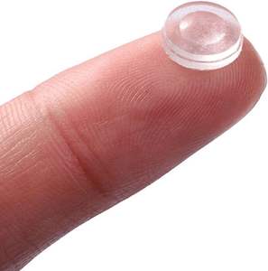 Tampons de porte d'armoire autocollants Tampons en silicone transparents en caoutchouc Tampons de porte d'armoire pour la <span class=keywords><strong>protection</strong></span> des murs Meubles de cuisine - Product Image 2