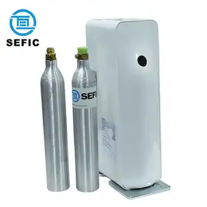 Competitive Hot Product Soda Co2 Gas Cylinder 0.6L 166.6Bar Aluminum TPED Food Grade Co2 Cylinder Co2 Tank