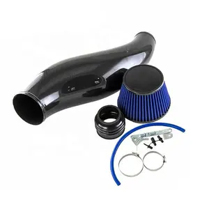 Auto Racing Parts Turbo Cold Shield Carbon Fiber Air Intake Pipe Induction Filter Kit For Honda Civic B16 B18 EG DC2 92-00 Acura
