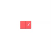 Série California Moderne Mahjong Corail Rose - Tuiles Acryliques Luxe Mono-couche de 1,42 pouces - Ensemble de Collection de 166 Pièces pour le Divertissement