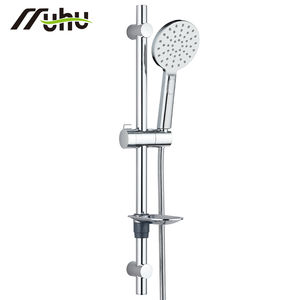 Kit de <span class=keywords><strong>douche</strong></span> compact tout-en-un avec barre de <span class=keywords><strong>douche</strong></span> coulissante, pommeau de <span class=keywords><strong>douche</strong></span> réglable à haute pression et économie d'eau, tuyau et porte-savon - Product Image 4