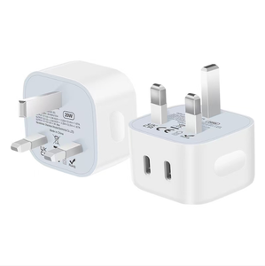 <span class=keywords><strong>Cargador</strong></span> PD20W TIPO-C Estándar del Reino Unido, <span class=keywords><strong>Doble</strong></span> C, para el Hogar Inteligente - Product Image 1