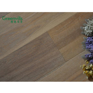 Geconstrueerd Drijfhout Witte Kleur Eiken Vloeren, T & G Joint, Natuurlijke Olie En Geborsteld - Product Image 1