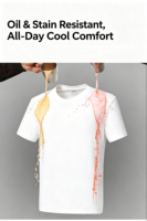 Camiseta de Hombre OEM de Marca Privada, Ligera, Resistente a las Manchas, Impermeable, Transpirable, con Sensación Fresca, Costuras Impecables, Cuello Redondo, Manga Corta