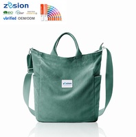 Sacs cabas en velours côtelé personnalisés Grand sac à main de créateur Logo personnalisé imprimé Femmes Hommes Filles Travail Plage Voyage Shopping Épicerie Épaule