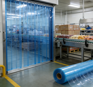 Cortina de Tiras de PVC Resistente al Calor y <span class=keywords><strong>a</strong></span> los Rayos UV BOTHWIN, Prevención de Contaminación Cruzada para Líneas de Empaquetado en Plantas de Procesamiento de Alimentos - Product Image 1