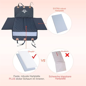 Siège de voiture pour animaux de compagnie, design imperméable <span class=keywords><strong>et</strong></span> pliable, fond rigide réglable, housse de siège de voiture pour chien, sortie d'usine - Product Image 4