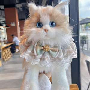 Grande taille mignon incroyable chat simulé poupée coton chaton jouet pour enfants parfait peluche Animal anniversaire ou Date cadeau - Product Image 6