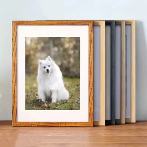 กรอบรูปไม้เนื้อแข็งแบบ R-Frame พร้อมกระจกนิรภัย Plexiglass ขนาด 12x16, 16x20 นิ้ว สำหรับติดผนัง โชว์โปสเตอร์หรือรูปภาพ - Product Image 1