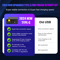 Kit de rétrofit CarPlay et Android Auto pour Mazda, TK78-66-9U0C Hub multimédia OEM compatible avec le système MZD Connect, compatible avec Mazda 2/3/6