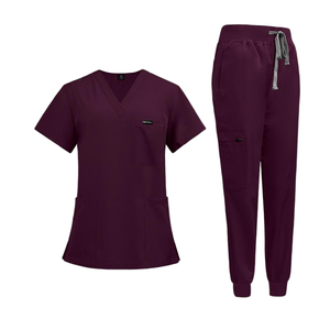 Uniformes Quirúrgicos de Enfermería con Estampado OEM, Estilo Nuevo, Colores para Hospitales y Salones de Belleza, Conjuntos Unisex Holgados y Transpirables - Product Image 2