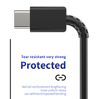 Câble de charge rapide USB Type-C 3A 1m, câble PD avec gaine en PVC, USB C pour téléphones mobiles S23 S22 S21 Note 10