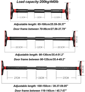 <span class=keywords><strong>Porta</strong></span> montata a muro barra Pull Up mento up stazione di immersione Fitness barra orizzontale maniglie impugnature palestra casa - Product Image 3