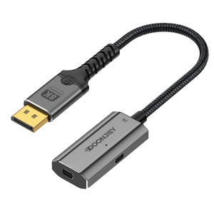 <span class=keywords><strong>Cable</strong></span> USB C a DisplayPort en Ángulo, <span class=keywords><strong>Cable</strong></span> Trenzado Bidireccional de 8K para Teléfono <span class=keywords><strong>Celular</strong></span>, Portátil, Proyector, 8K 60Hz DP Tipo C - Product Image 5