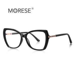 MORESE 2244 Montatura Ottica Bling alla Moda <span class=keywords><strong>con</strong></span> Cerchio Completo in TR90 <span class=keywords><strong>Occhiali</strong></span> <span class=keywords><strong>da</strong></span> <span class=keywords><strong>Vista</strong></span> Marroni Adatti a Tutte le Forme del Viso Anti <span class=keywords><strong>Luce</strong></span> Blu per Uso Quotidiano - Product Image 3