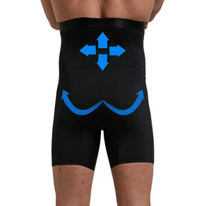 Los hombres Control de la panza pantalones cortos de cintura alta ropa interior ropa de cuerpo sin vientre faja <span class=keywords><strong>Boxer</strong></span> Briefs - Product Image 4