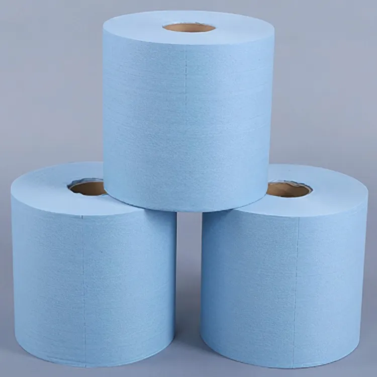 Disposable Lint Free Cleaning Wipe For Industry Dry Heavy Duty Cleaning Roll PP+ woodpulp Non-woven Wiper