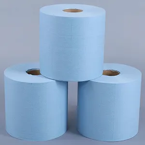 Lingette de nettoyage non pelucheuse jetable pour rouleau de nettoyage industriel à sec PP + essuie-glace non tissé à pâte de bois