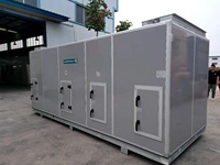 AHU 6000 m3h Système de climatisation central, unité de climatisation et de ventilation suspendue sur le toit ahu pour cvc