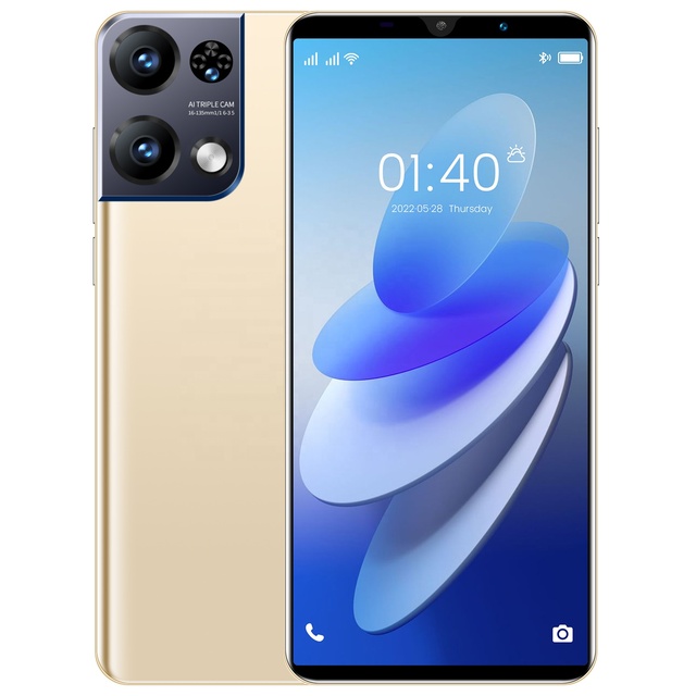 2022 New Reno8 Pro 16GB+1TB 5G Android 12 Cellphone 5.2inch Screen Smartphone 5000mAh 48MP+72MP Dual SIM Card Mobile Phone