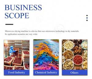 Equipo eléctrico automático de secado al vacío por microondas para secador de aire de algas marinas para alimentos en China - Product Image 5