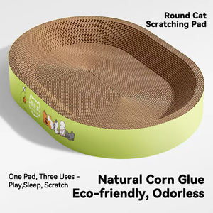 Besar bergelombang karton kucing sebagai pelindung furnitur <span class=keywords><strong>Lounge</strong></span> besar menggaruk kucing tempat tidur bantalan gores untuk kucing dalam ruangan - Product Image 2