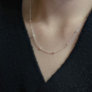 Collar de Plata de Ley S925 con Brillo Italiano Importado, Estilo Coreano Minimalista, Cadena Texturizada para Clavícula, Venta al por Mayor - Product Image 4