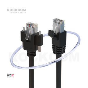 Cat6A 10GigE <span class=keywords><strong>RJ45</strong></span> avec vis à oreilles Câbles Ethernet horizontaux 10M 20M <span class=keywords><strong>25M</strong></span> 30M 50M Ethernet LAN Câble réseau Câbles de communication - Product Image 1