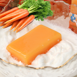 Хит продаж: Мыло ручной работы с эфирными маслами, улучшающее тусклость кожи, осветляющее для лица и тела, с витаминами C и E, на основе моркови. - Product Image 6