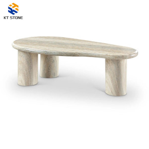 <span class=keywords><strong>Table</strong></span> basse en marbre naturel de haute qualité de style nordique, carrée, rectangulaire, fine et longue, en gros - Product Image 4