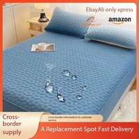Ensemble de literie, taie d'oreiller, couvre-lit, antidérapant, antibactérien, respectueux de la peau, lavable en machine, imperméable, couvre-matelas